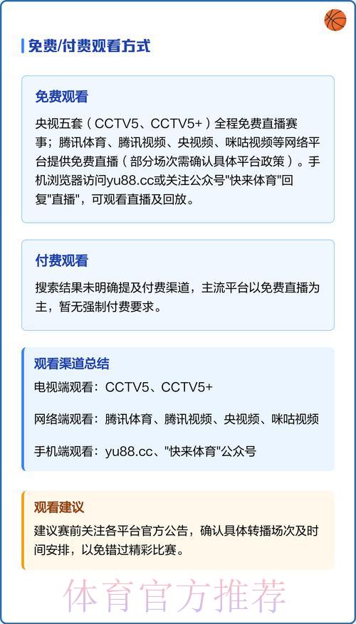 世界杯赛事直播观看平台入口指南